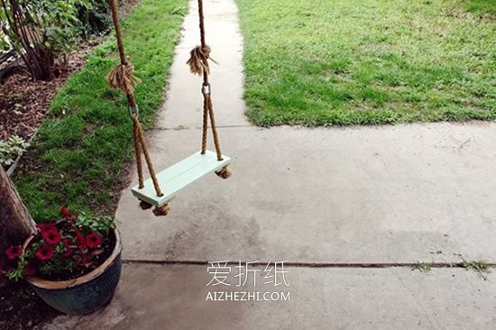 用木板做秋千的方法- www.aizhezhi.com