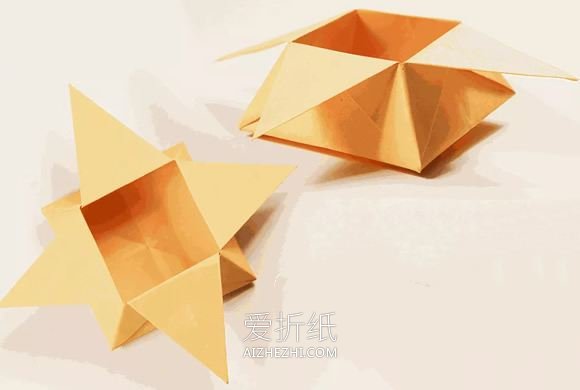 折纸星星盒子的方法图解- www.aizhezhi.com