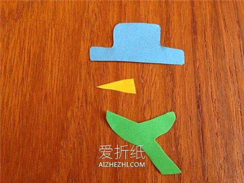 儿童手工制作新年雪人贺卡的方法- www.aizhezhi.com