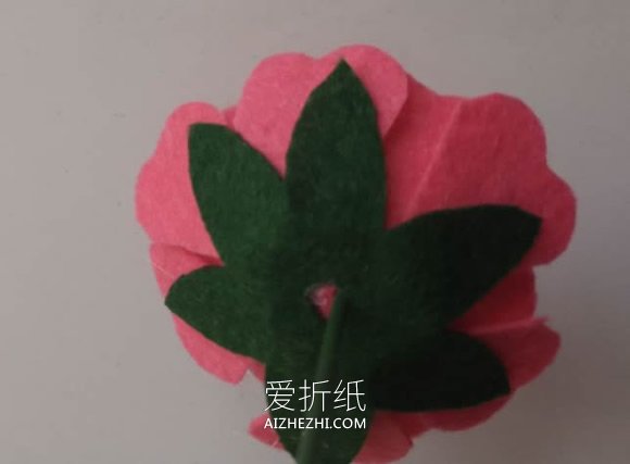 不织布玫瑰花的制作方法- www.aizhezhi.com