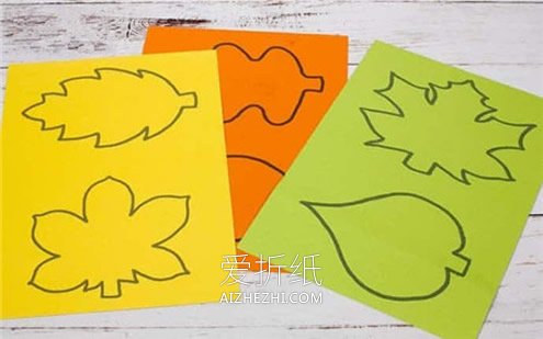 简单又有创意的树叶贺卡制作方法- www.aizhezhi.com