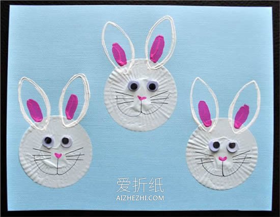兔子图案中秋节贺卡的做法- www.aizhezhi.com