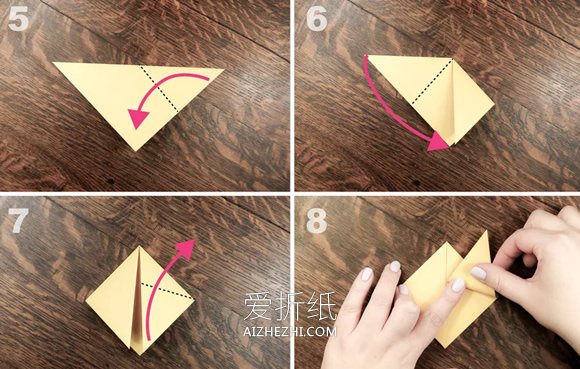 折纸可爱猫咪手偶的折法- www.aizhezhi.com