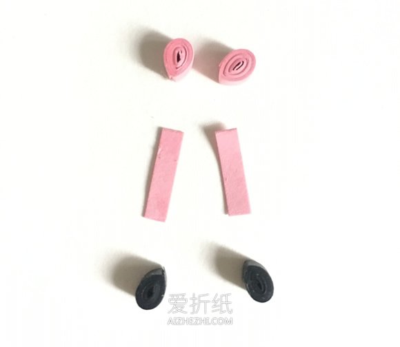 衍纸小猪佩奇胸针的制作方法- www.aizhezhi.com