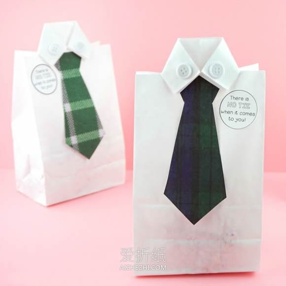 超有趣父亲节礼品袋礼物的制作方法- www.aizhezhi.com