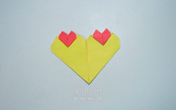 折纸心连心的图解教程- www.aizhezhi.com