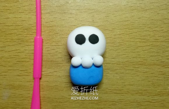 用粘土做可爱的万圣节骷髅小人- www.aizhezhi.com