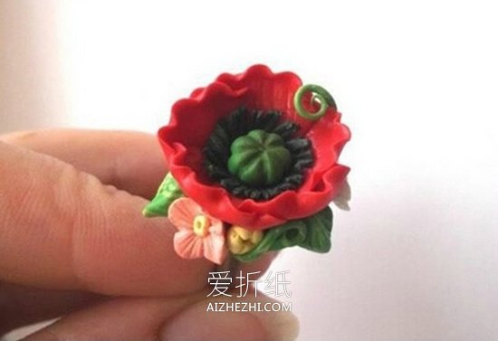 怎么用粘土做花戒的方法图解- www.aizhezhi.com