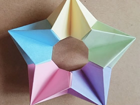 怎么折纸超简单五角星的折法图解