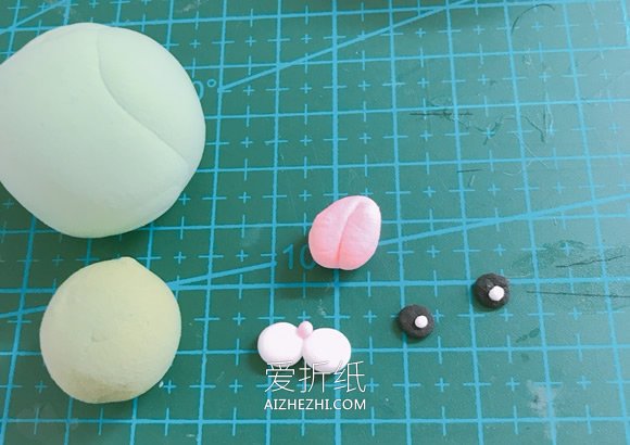 怎么用粘土做兔子冰箱贴的方法图解- www.aizhezhi.com