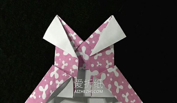 怎么折纸花裙子的折法图解- www.aizhezhi.com