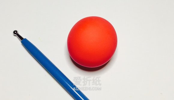怎么做粘土红苹果的方法图解教程- www.aizhezhi.com