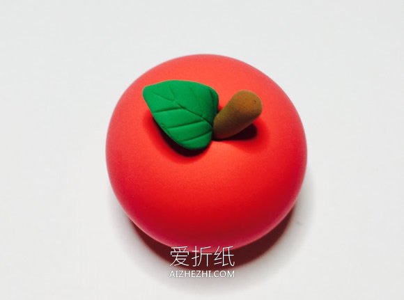 怎么做粘土红苹果的方法图解教程- www.aizhezhi.com