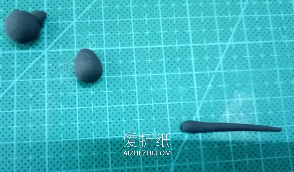 怎么简单做粘土小黑猫的方法图解- www.aizhezhi.com