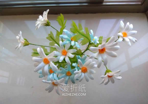 怎么做缎带烧花玛格丽特的方法教程- www.aizhezhi.com