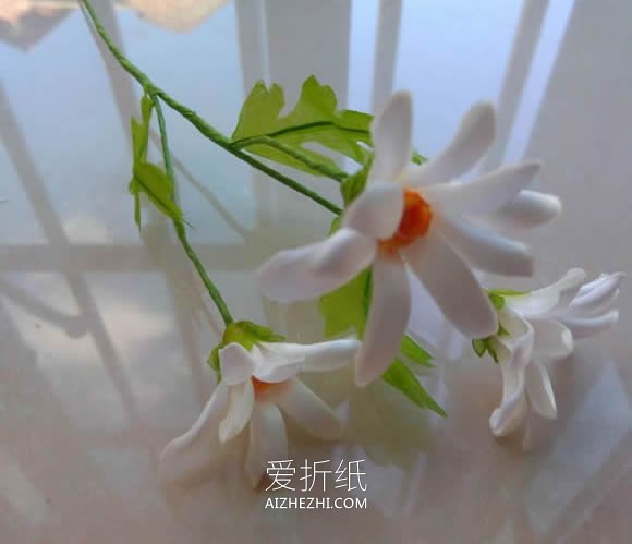 怎么做缎带烧花玛格丽特的方法教程- www.aizhezhi.com