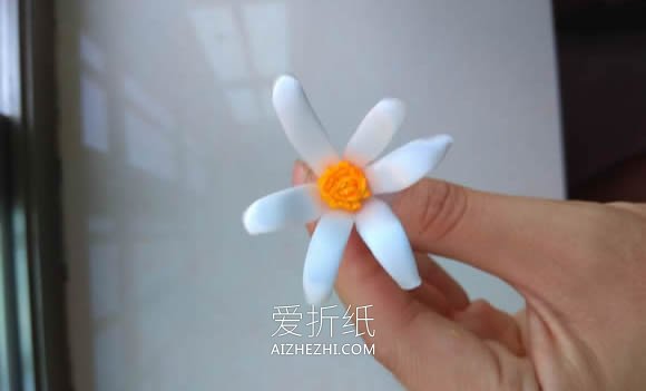 怎么做缎带烧花玛格丽特的方法教程- www.aizhezhi.com