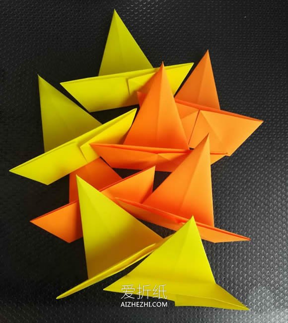 怎么折纸八个角的星星的折法图解步骤- www.aizhezhi.com