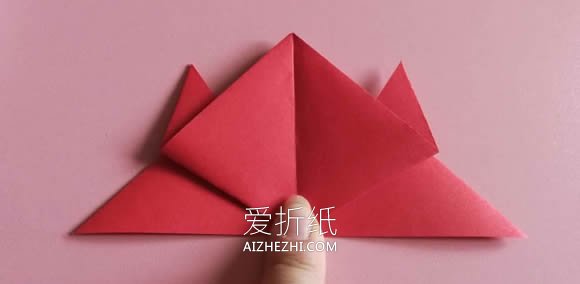 怎么简单折纸红色螃蟹的折法图解- www.aizhezhi.com