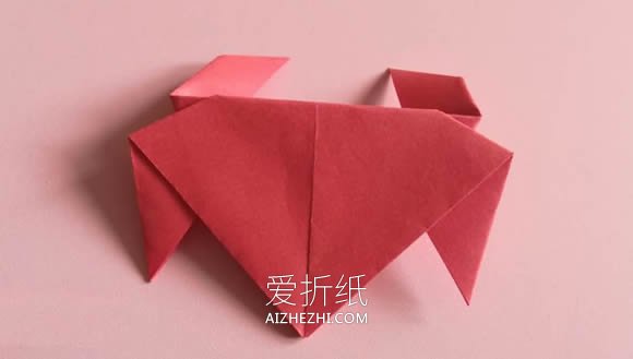 怎么简单折纸红色螃蟹的折法图解- www.aizhezhi.com
