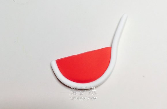 怎么用粘土做切片西瓜的方法图解- www.aizhezhi.com