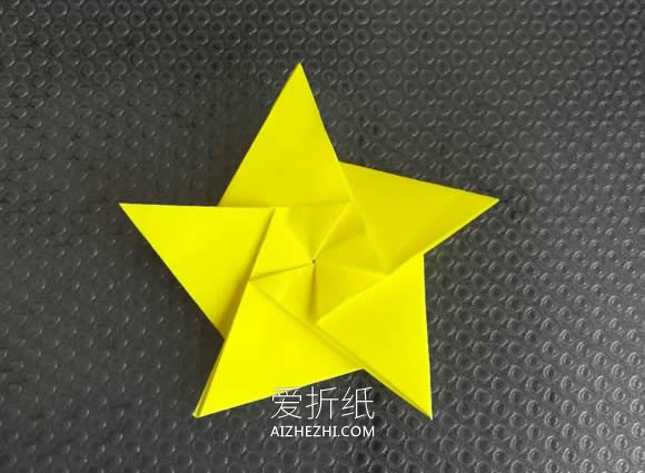 怎么用一张纸折五角星的折法步骤图解- www.aizhezhi.com