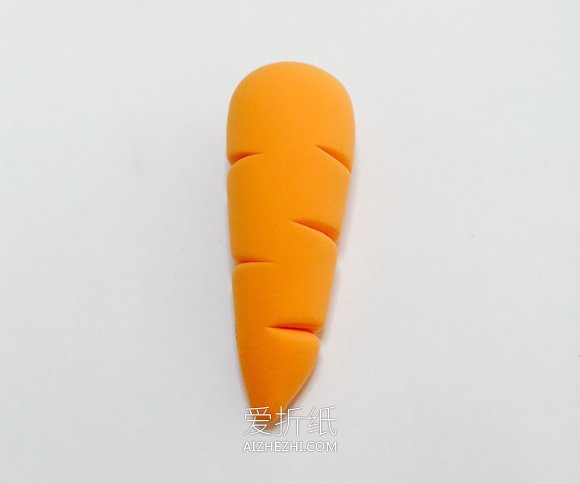 怎么用粘土做胡萝卜的方法步骤图- www.aizhezhi.com