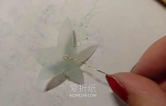 怎么用热缩片做牵牛花的详细图解教程- www.aizhezhi.com