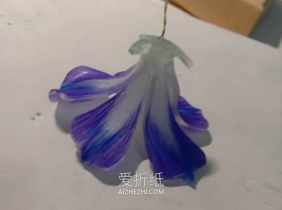 怎么用热缩片做牵牛花的详细图解教程- www.aizhezhi.com