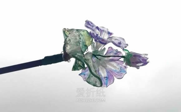 怎么用热缩片做牵牛花的详细图解教程- www.aizhezhi.com