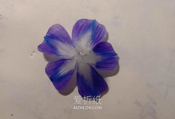 怎么用热缩片做牵牛花的详细图解教程- www.aizhezhi.com