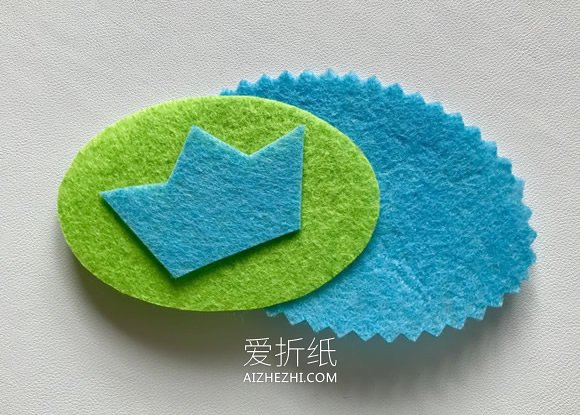 怎么用毡布做皇冠徽章的方法教程- www.aizhezhi.com