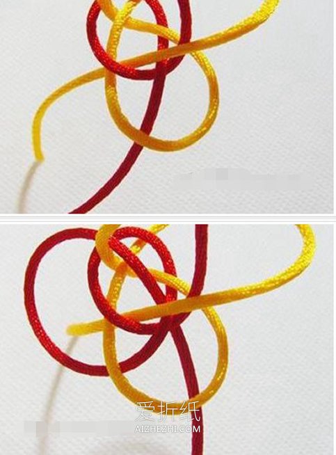 怎么用两根绳子编织宝石戒指的方法图解步骤- www.aizhezhi.com