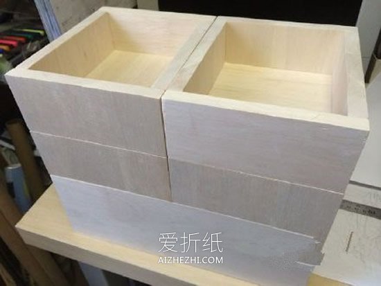 怎么用木板做可折叠收纳箱的方法图解- www.aizhezhi.com