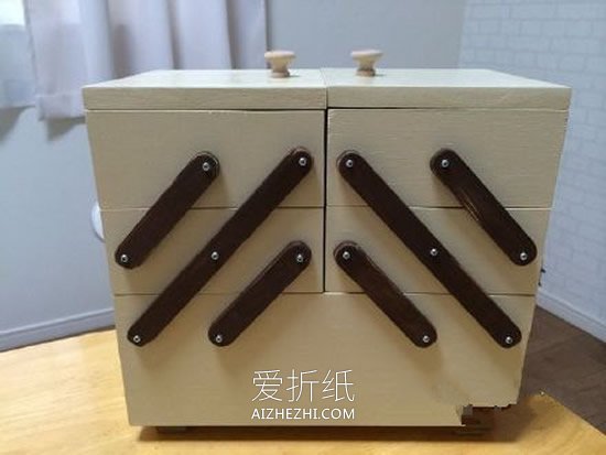 怎么用木板做可折叠收纳箱的方法图解- www.aizhezhi.com