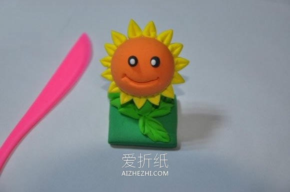 怎么用粘土做植物大战僵尸向日葵的方法- www.aizhezhi.com