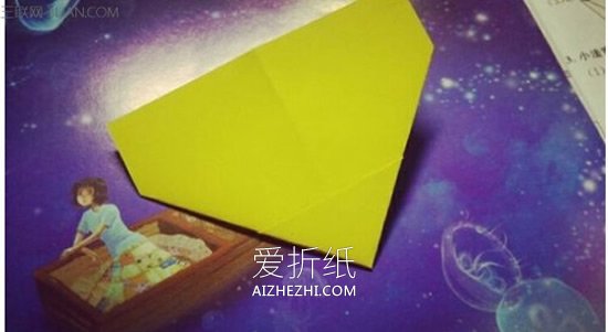 怎么折纸爱心书签的折法图解步骤- www.aizhezhi.com