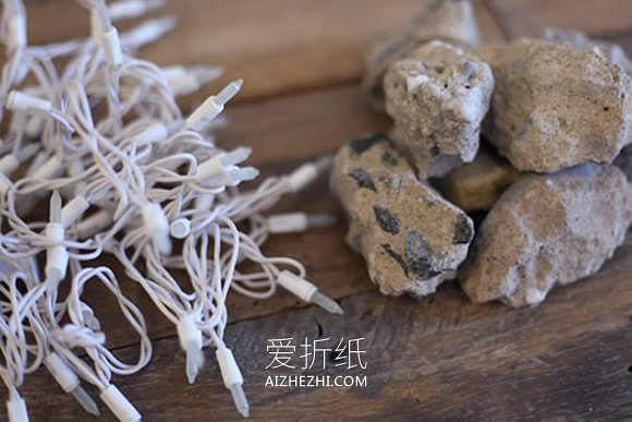 怎么用蕾丝做篝火装饰的方法教程- www.aizhezhi.com