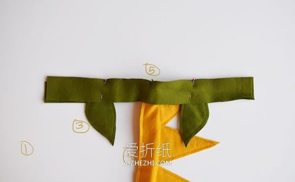 怎么用不织布做儿童火龙变身道具的方法- www.aizhezhi.com