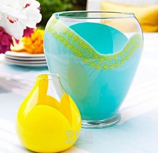 怎么把玻璃瓶创意改造成漂亮花瓶的方法- www.aizhezhi.com