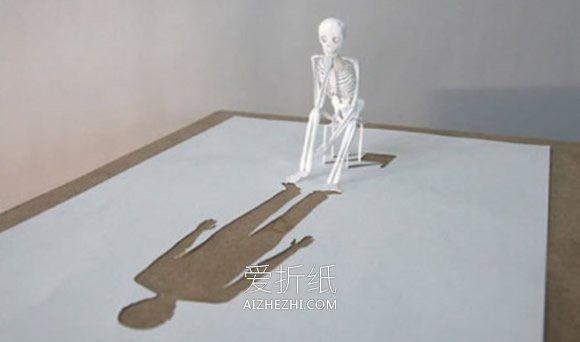 怎么用A4纸做立体纸雕艺术品的创意图片- www.aizhezhi.com