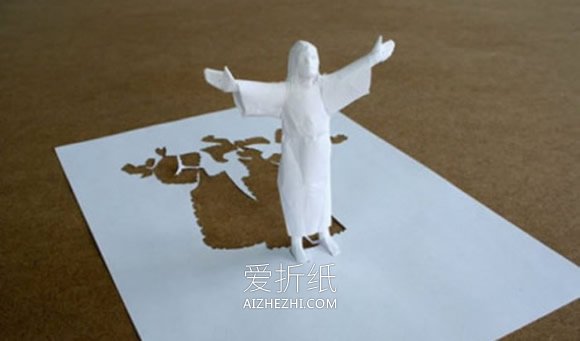 怎么用A4纸做立体纸雕艺术品的创意图片- www.aizhezhi.com