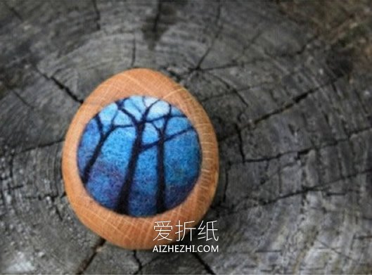 怎么做方寸之间的羊毛毡风景画的作品图片- www.aizhezhi.com