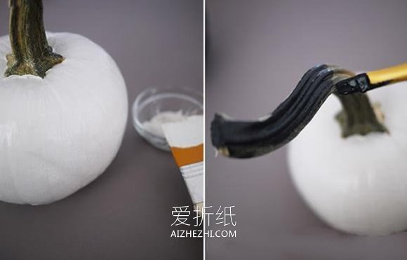 怎么做万圣节蕾丝南瓜的方法图解- www.aizhezhi.com