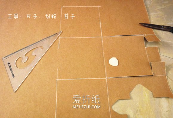 怎么用水洗牛皮纸做杂物篮的方法图解- www.aizhezhi.com