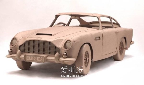 怎么用瓦楞纸板做各种车类模型的作品图片- www.aizhezhi.com
