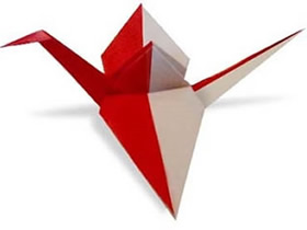 怎么折纸鹤的两种折法图解教程