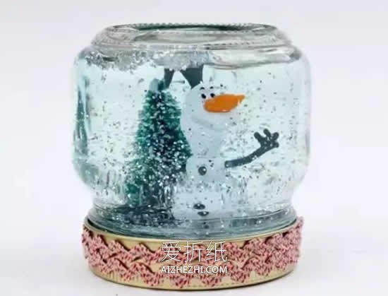 怎么用密封罐做圣诞礼物摆件的方法图解- www.aizhezhi.com