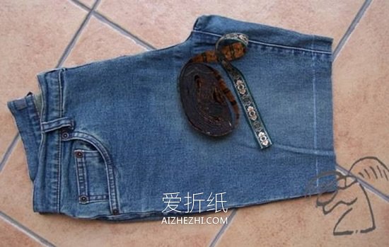 怎么旧物改造做儿童夏季牛仔短裤的方法图解- www.aizhezhi.com