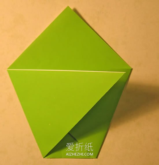 怎么折纸垃圾盒/烟灰缸的方法图解- www.aizhezhi.com
